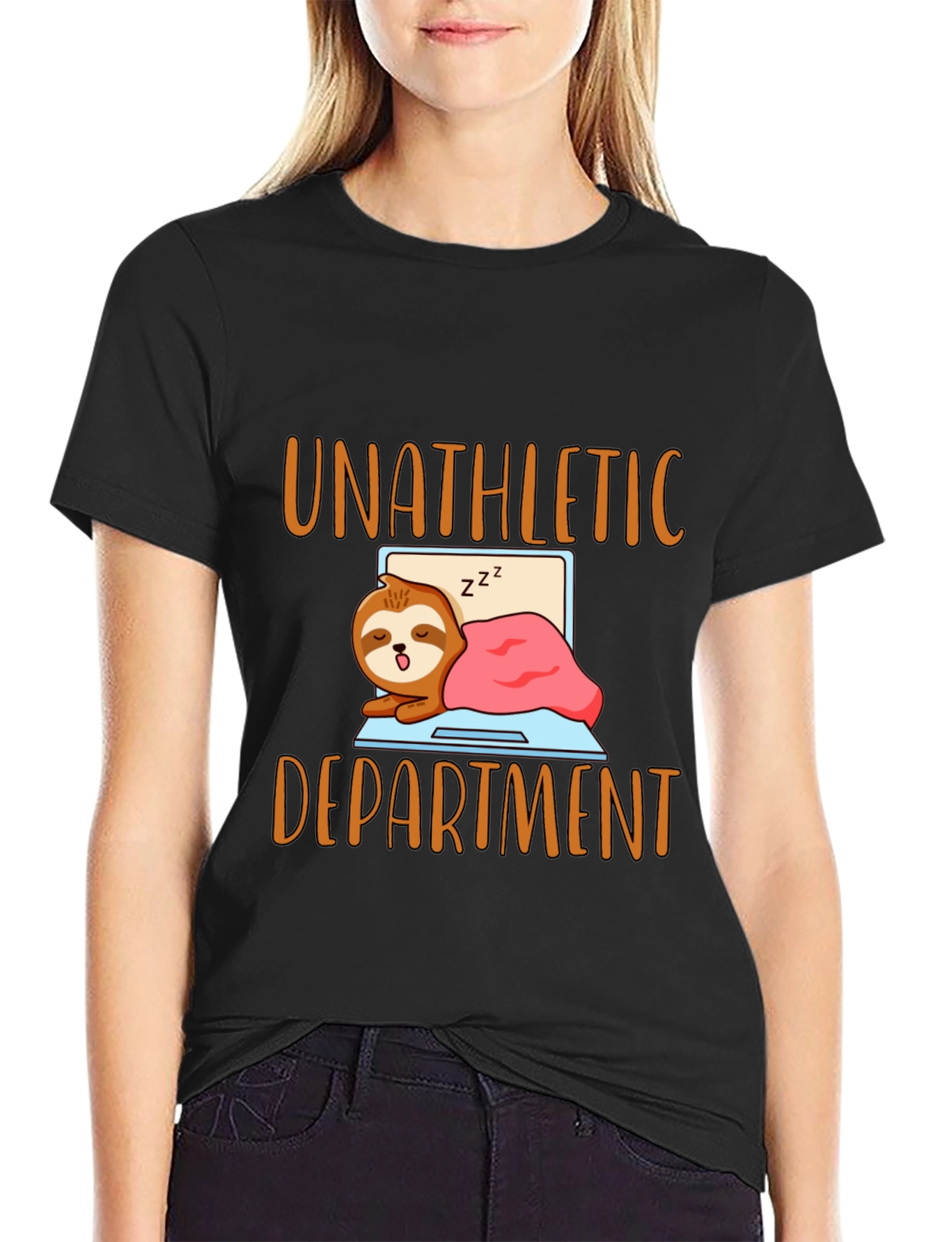 Unathletic Department Sloth Graphic T-Shirt