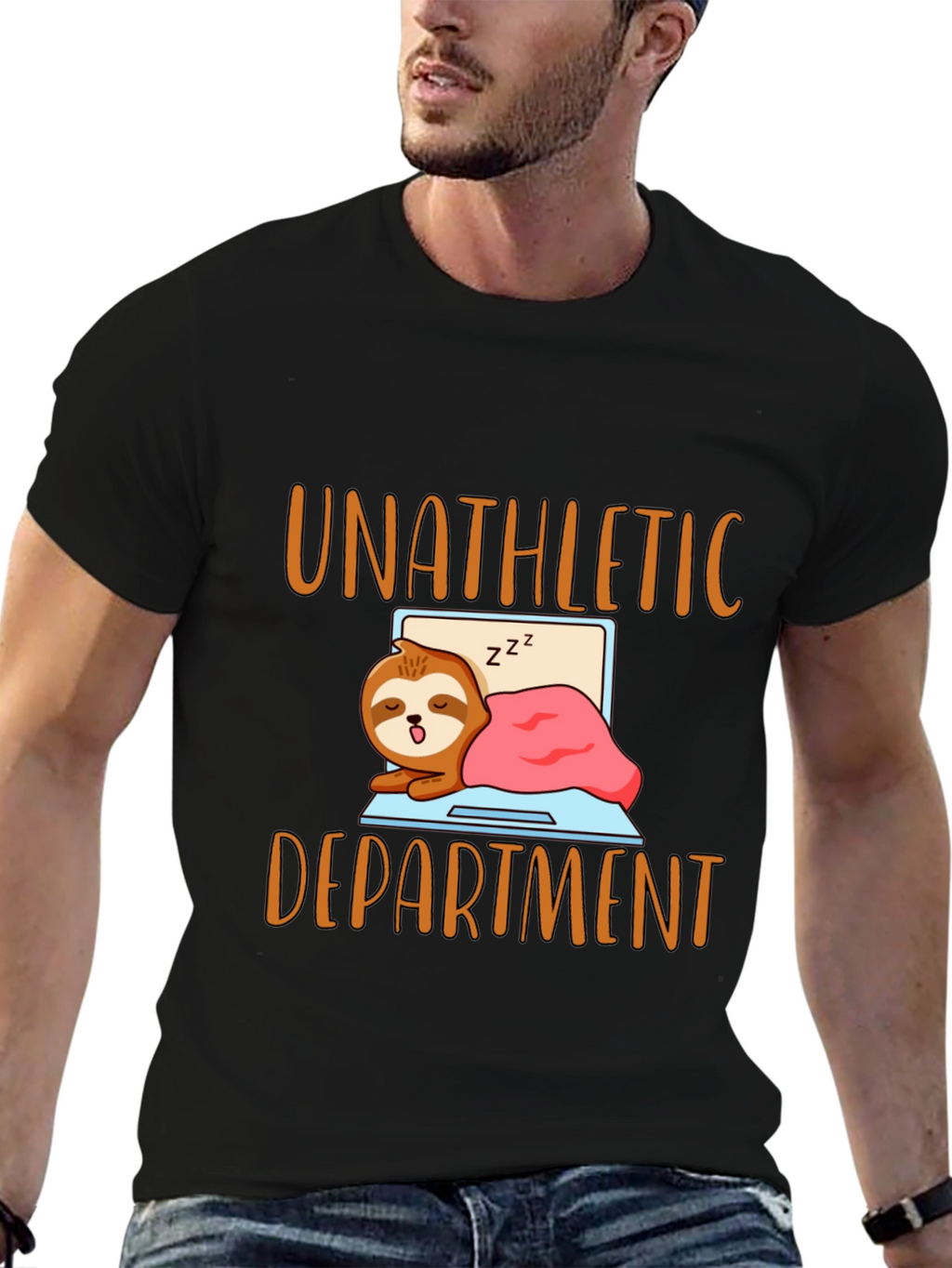 Unathletic Department Sloth Graphic T-Shirt