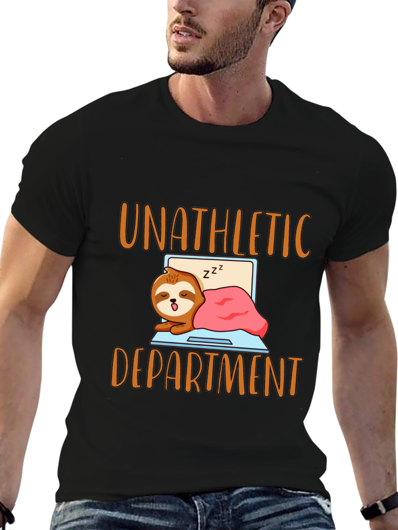 Unathletic Department Sloth Graphic T-Shirt
