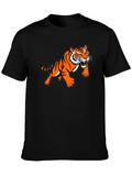 Black Tiger Graphic Tee - Mens Stylish Casual Wear