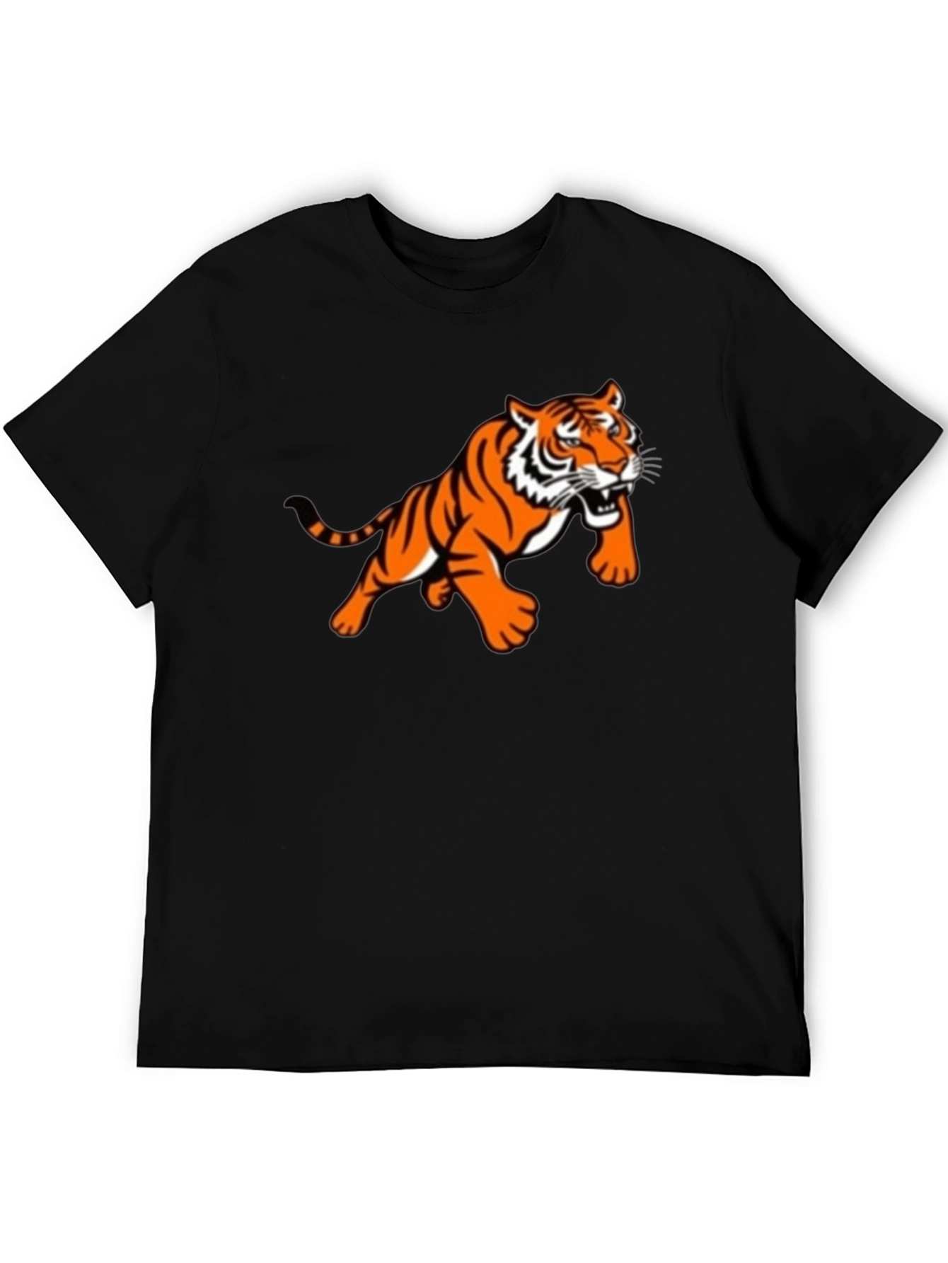 Black Tiger Graphic Tee - Mens Stylish Casual Wear