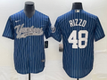 Men's New York Yankees Anthony Rizzo #48 Blue Player Jerseys Joint Edition