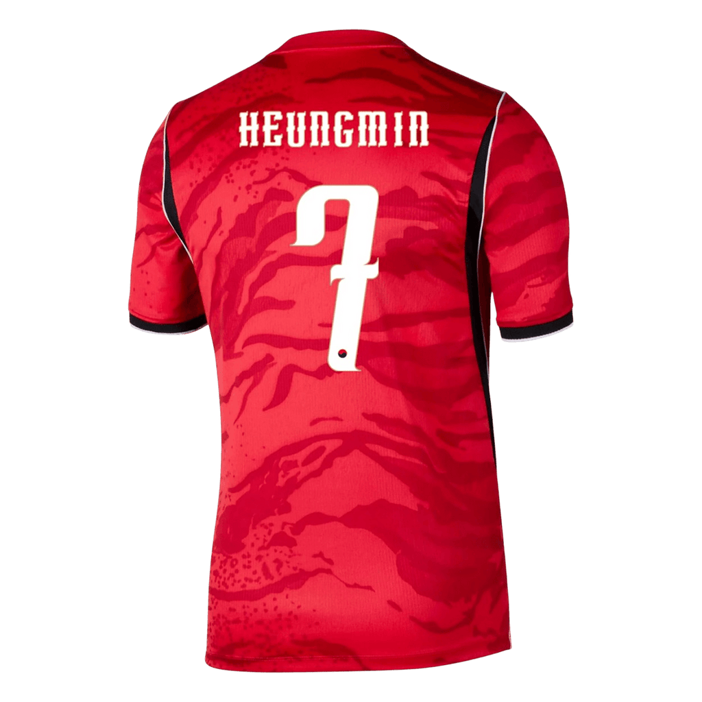 HEUNGMIN #7 South Korea Home Soccer Jersey World Cup 2026 Red Image 3