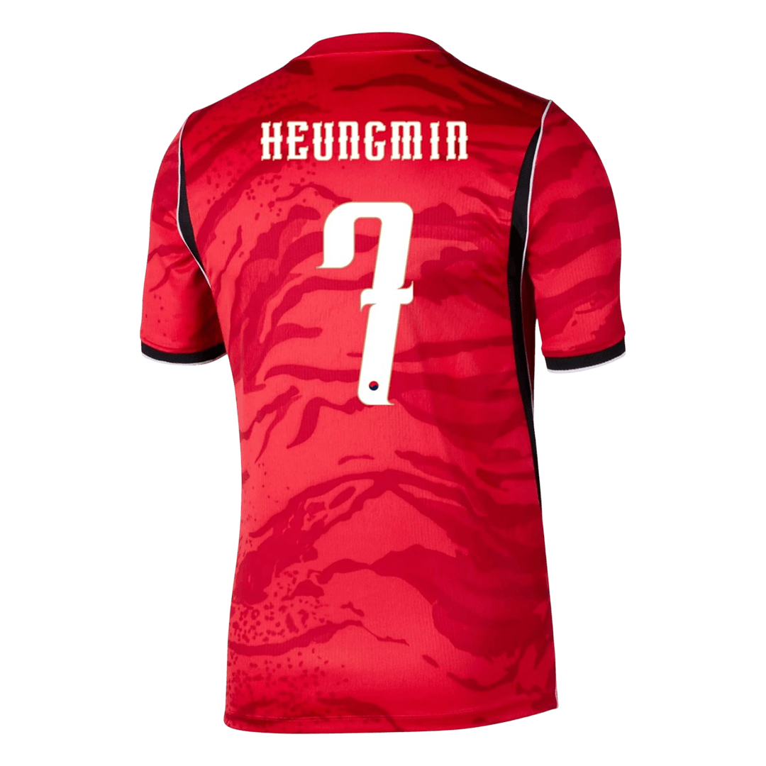 HEUNGMIN #7 South Korea Home Soccer Jersey World Cup 2026 Red Image 3
