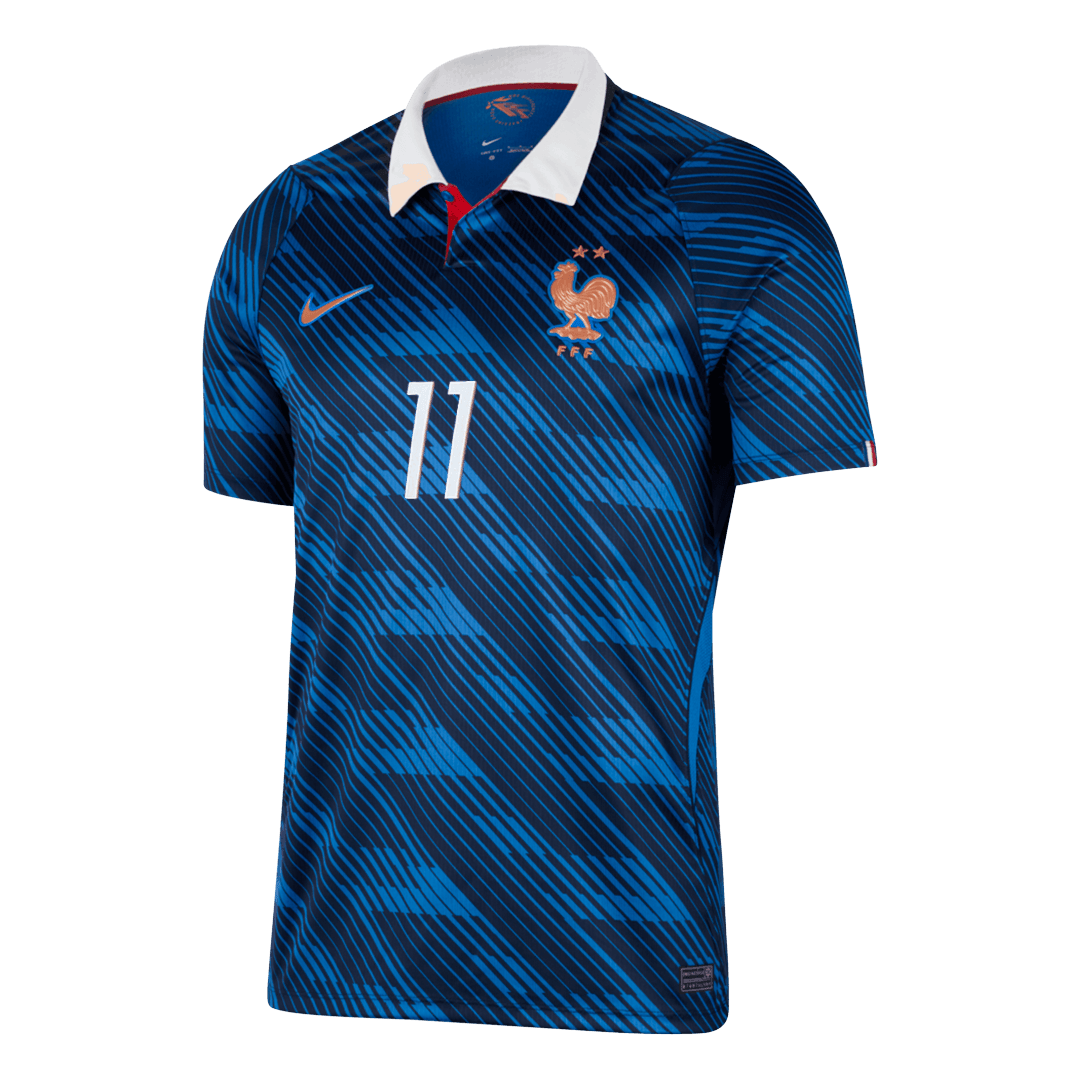 OLISE #11 France Home Soccer Jersey World Cup 2026 Blue Image 3
