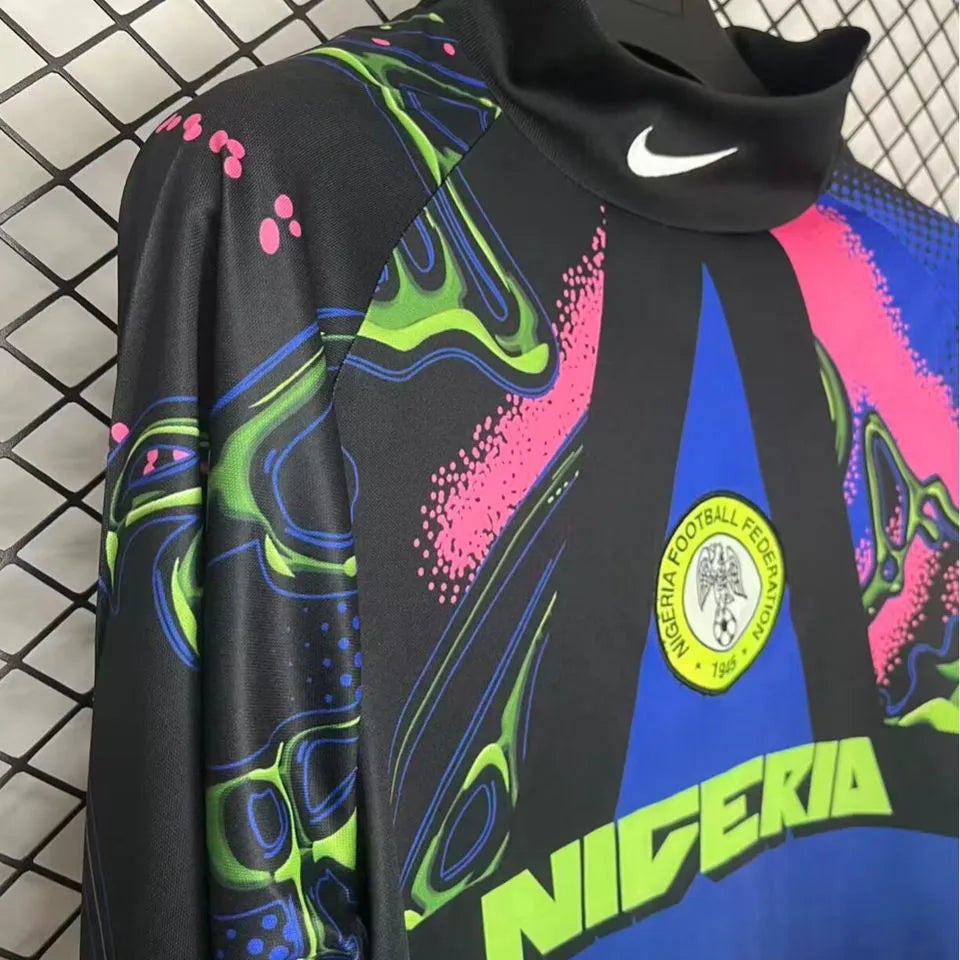 2026/27 Nigeria Goalkeeper Long Sleeve Soccer Jersey Detail 1