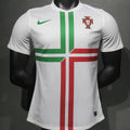 2012 Portugal Away White Retro Player Version Soccer Jersey Front