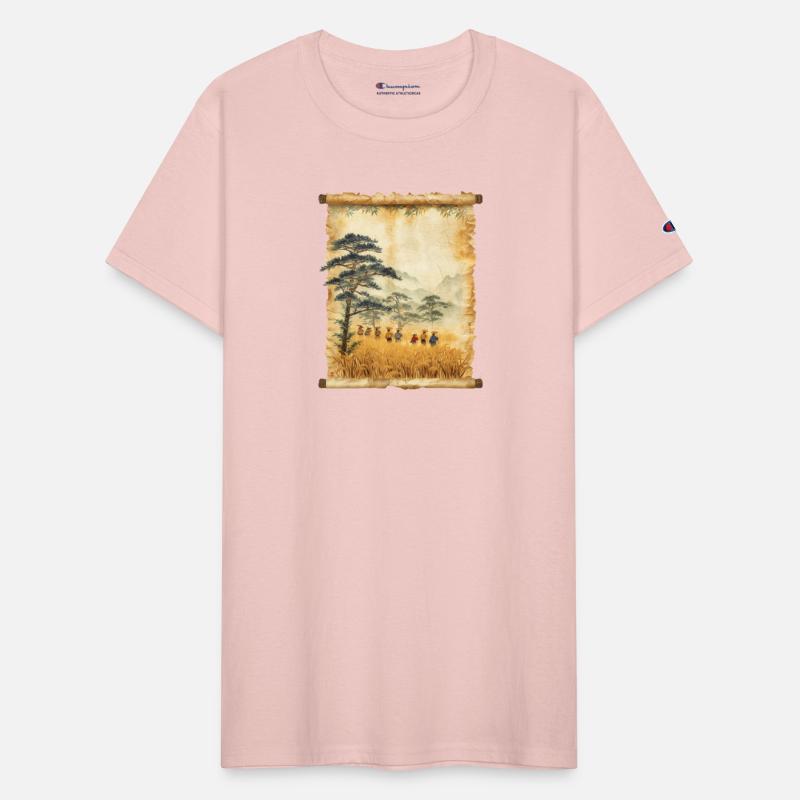 Farming Papyrus Scroll Japanese Art Farmer Rice