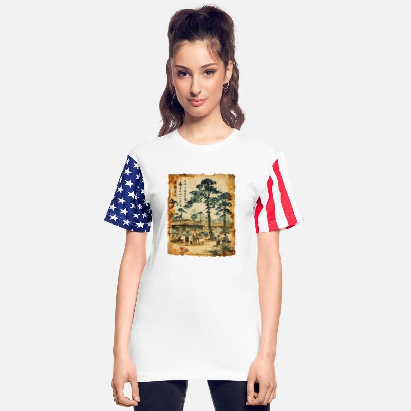 Farming Papyrus Scroll Japanese Art Farmer Village