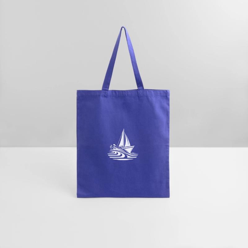 Fast Sailing Boat On Course In The Swell