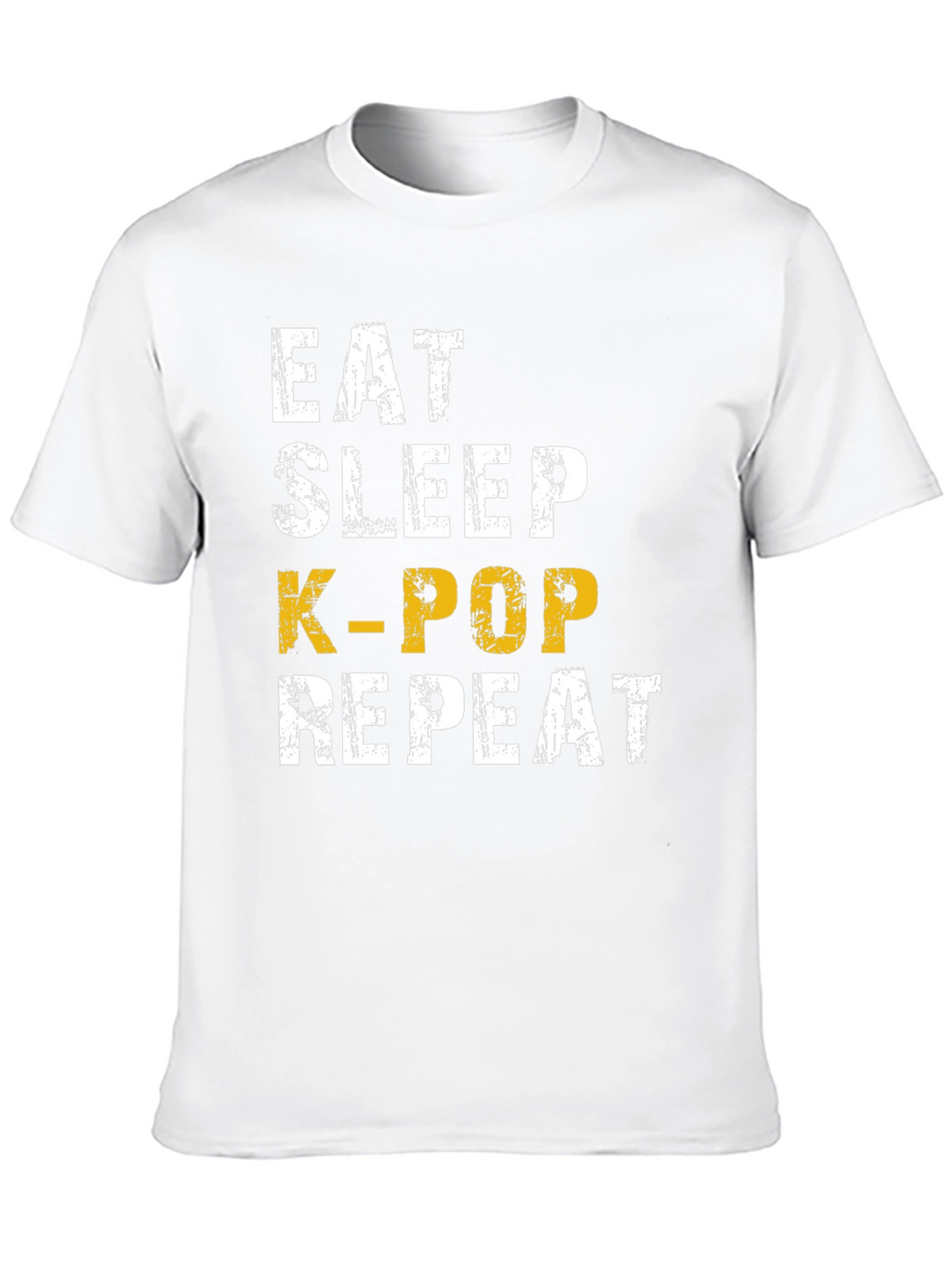 Eat Sleep K-Pop Repeat Black T-Shirt