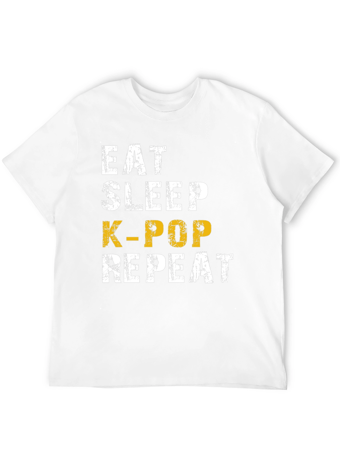 Eat Sleep K-Pop Repeat Black T-Shirt