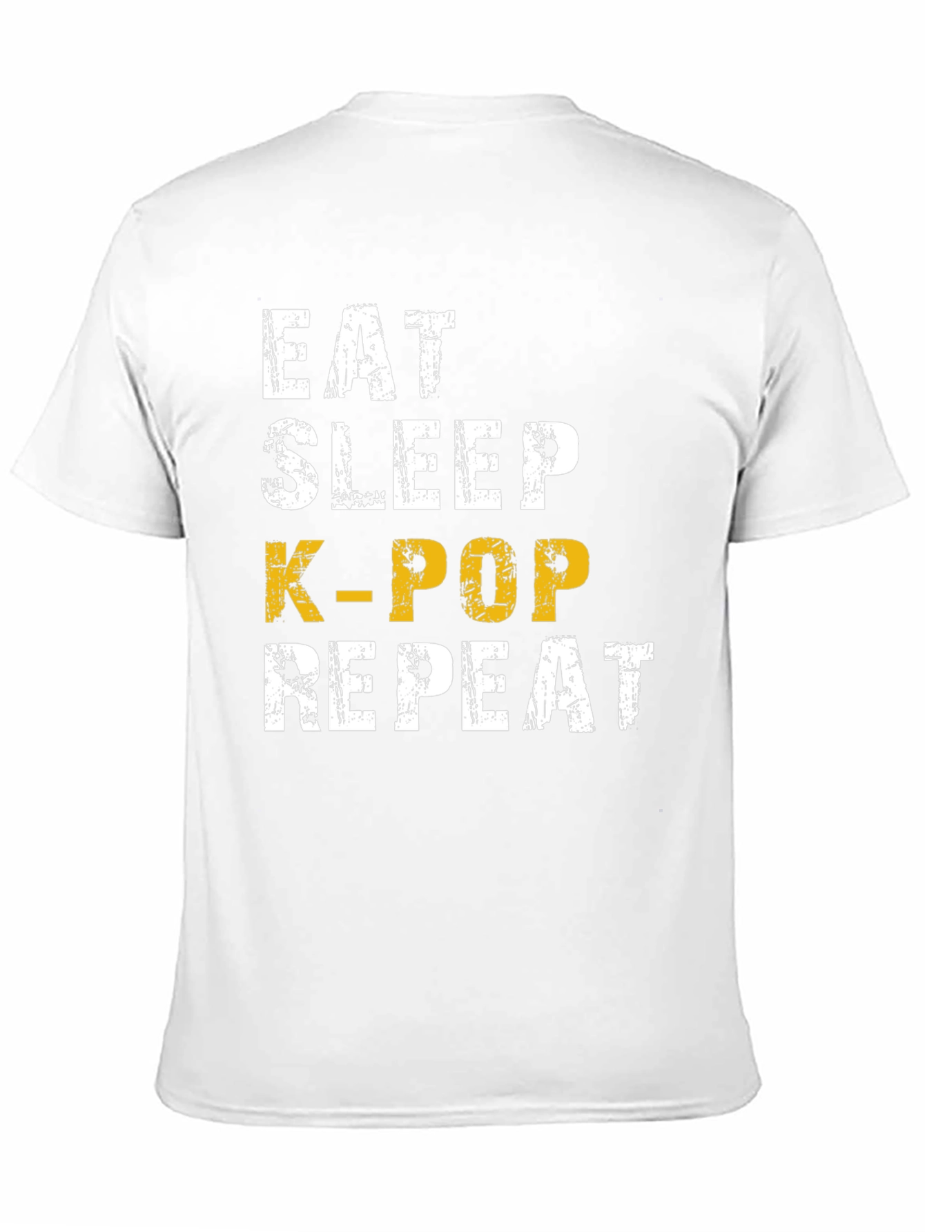 Eat Sleep K-Pop Repeat Black T-Shirt