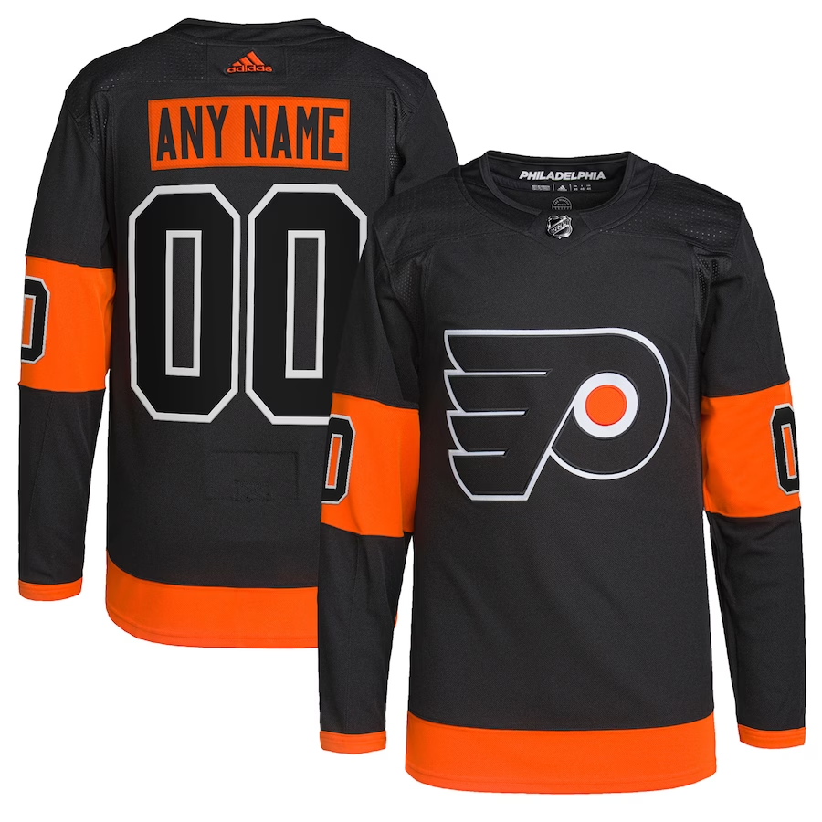 Men's Philadelphia Flyers Black Custom Player Game Jerseys