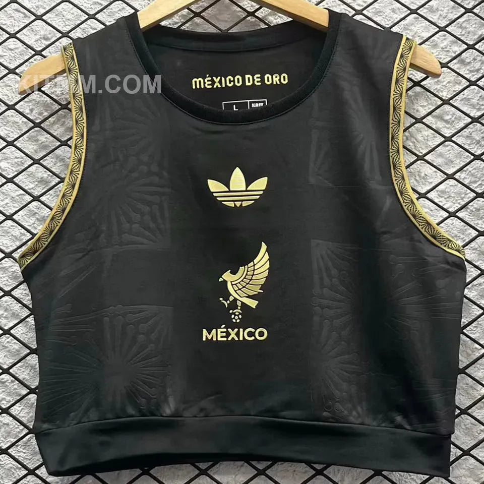 2019/20 Mexico Black Fans Soccer Jersey Detail 1