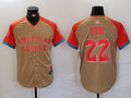 Men's American League Juan Soto #22 Cream 2024 MLB All-Star Game Limited Player Jerseys