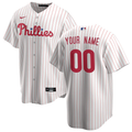 Men's Philadelphia Phillies White Home Replica Custom Jerseys