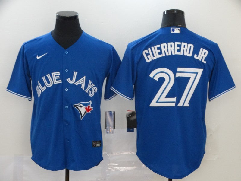 Men's Toronto Blue Jays Vladimir Guerrero Jr. #27 Blue Replica Baseball Jerseys