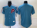 Men's Philadelphia Phillies Blue Replica Blank Jerseys