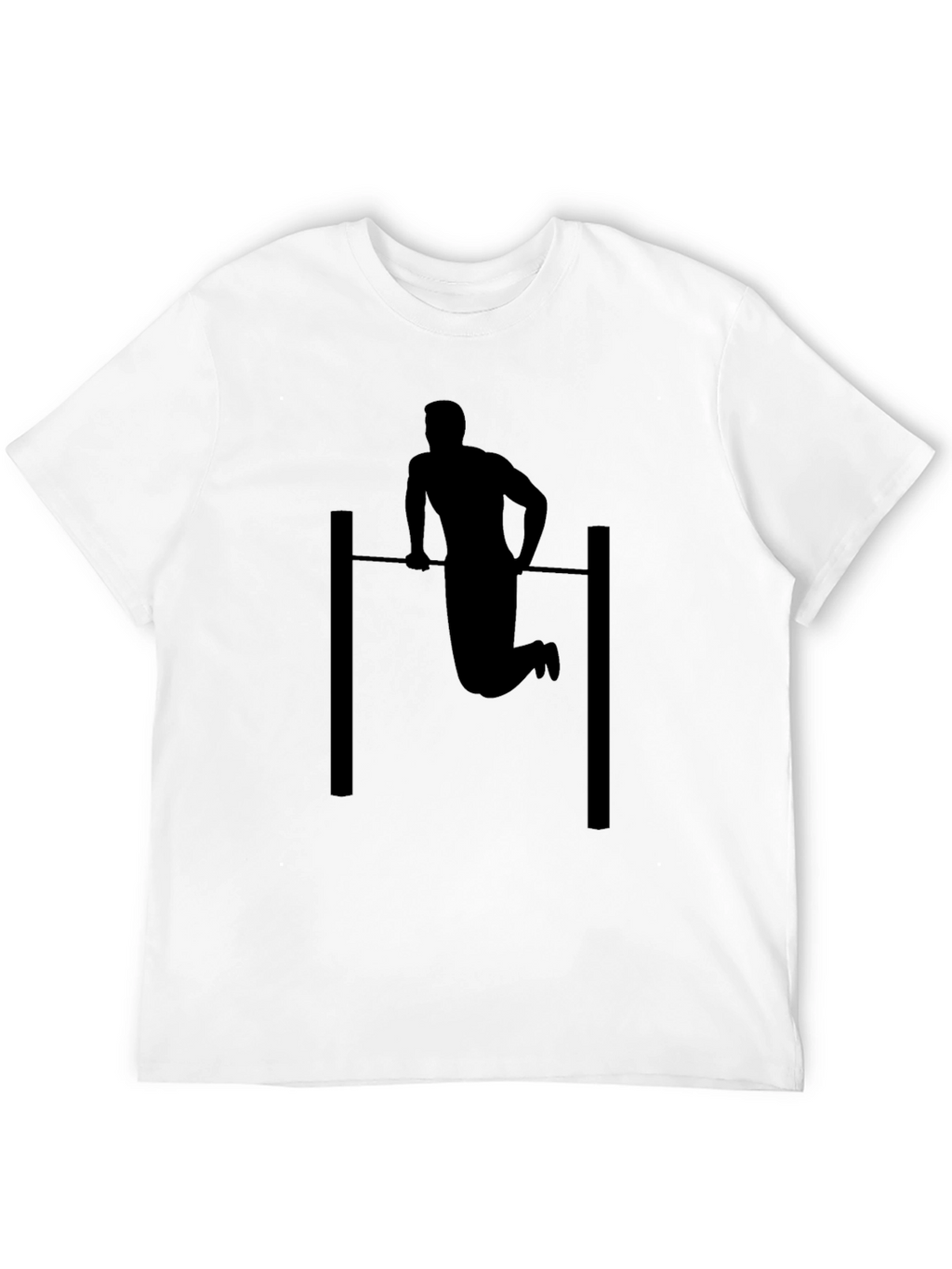Black Pull-Up Silhouette Graphic Tee