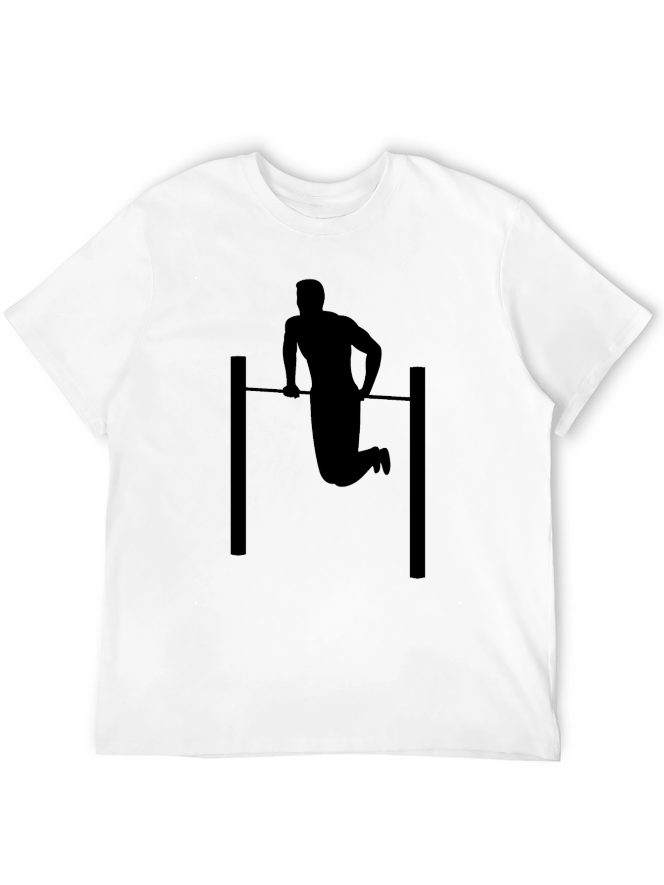 Black Pull-Up Silhouette Graphic Tee