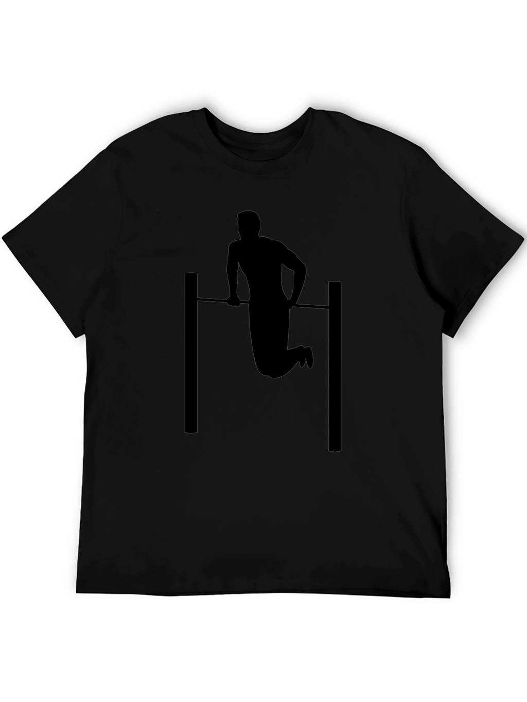 Black Pull-Up Silhouette Graphic Tee