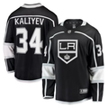Men's Los Angeles Kings Arthur Kaliyev #34 Black Home Breakaway Player Jerseys