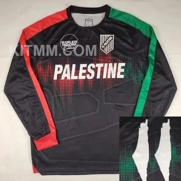 2024 Palestine Pink Fans Soccer Jersey Detail 1