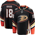 Men's Anaheim Ducks Robert Hagg #18 Black Home Breakaway Jerseys