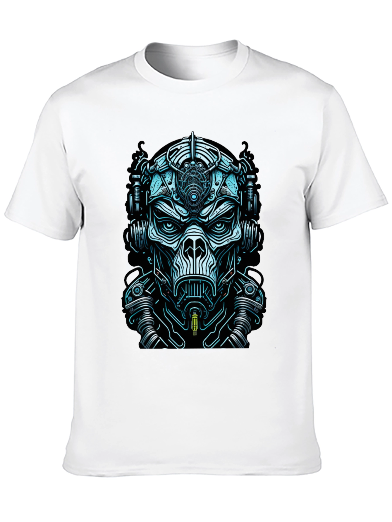 Cyberpunk Mask Graphic Tee - Unique Design