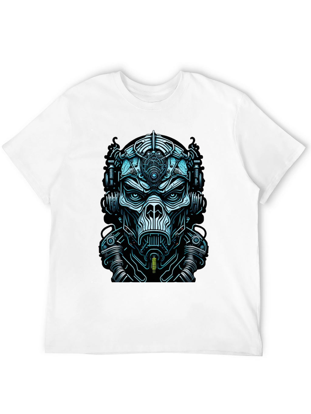Cyberpunk Mask Graphic Tee - Unique Design