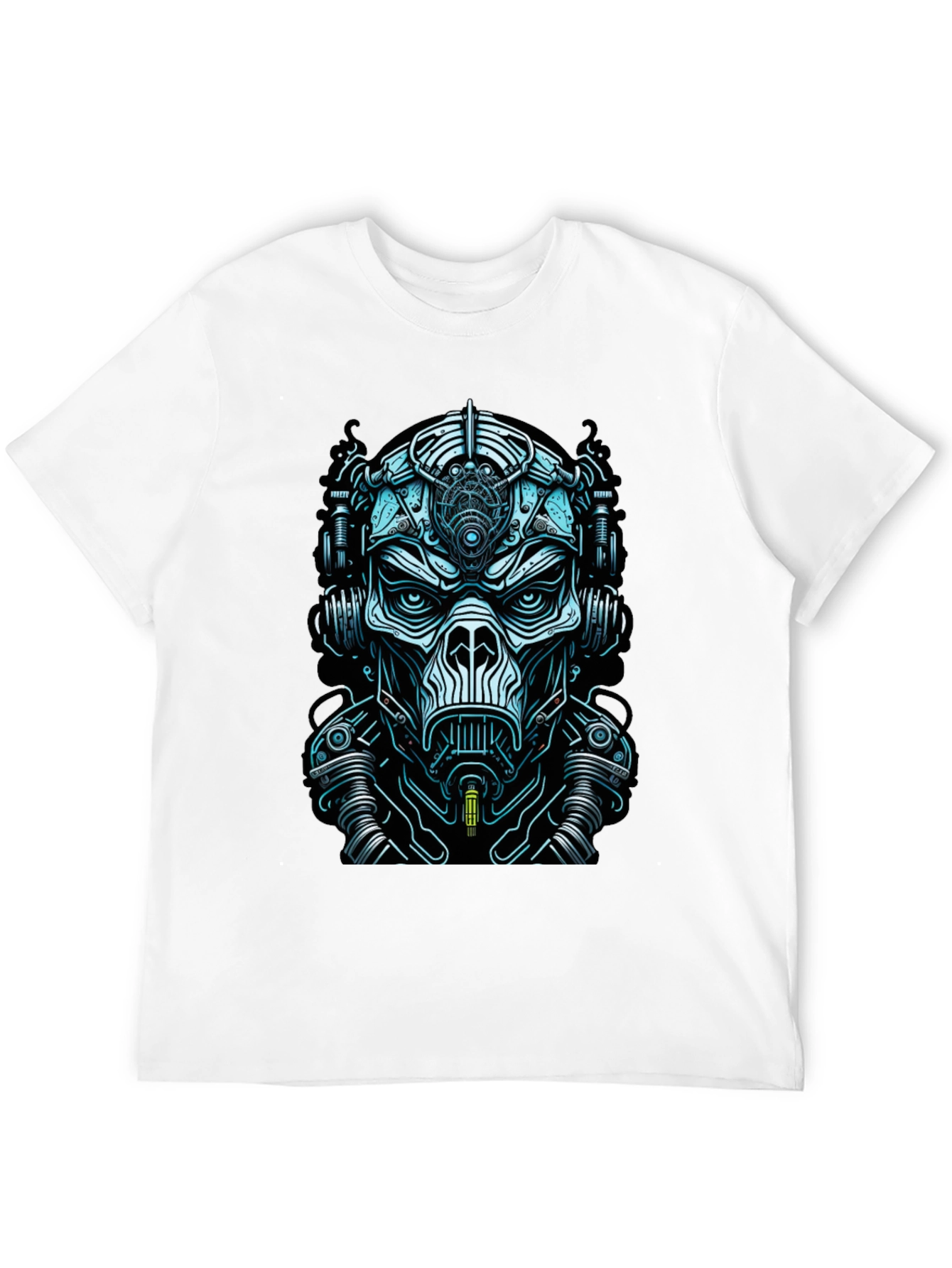 Cyberpunk Mask Graphic Tee - Unique Design