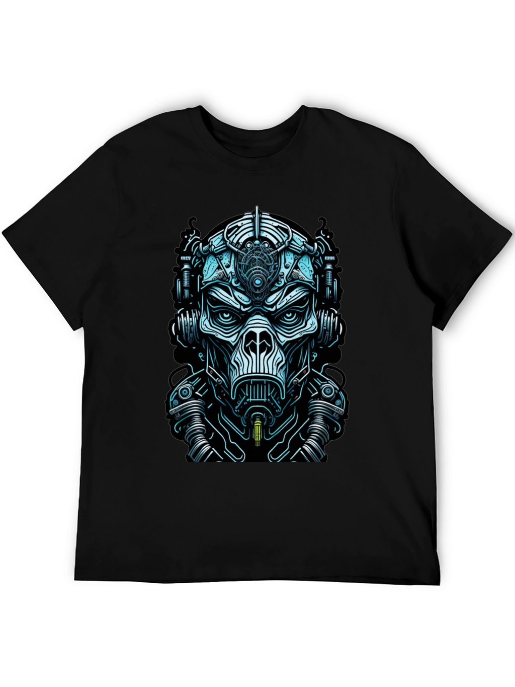 Cyberpunk Mask Graphic Tee - Unique Design
