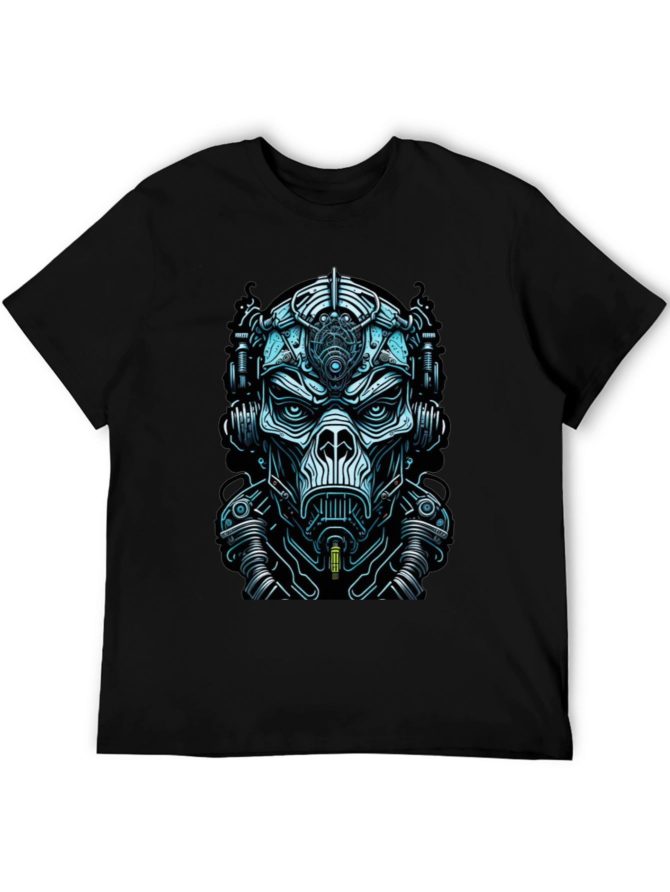 Cyberpunk Mask Graphic Tee - Unique Design
