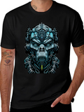 Cyberpunk Mask Graphic Tee - Unique Design