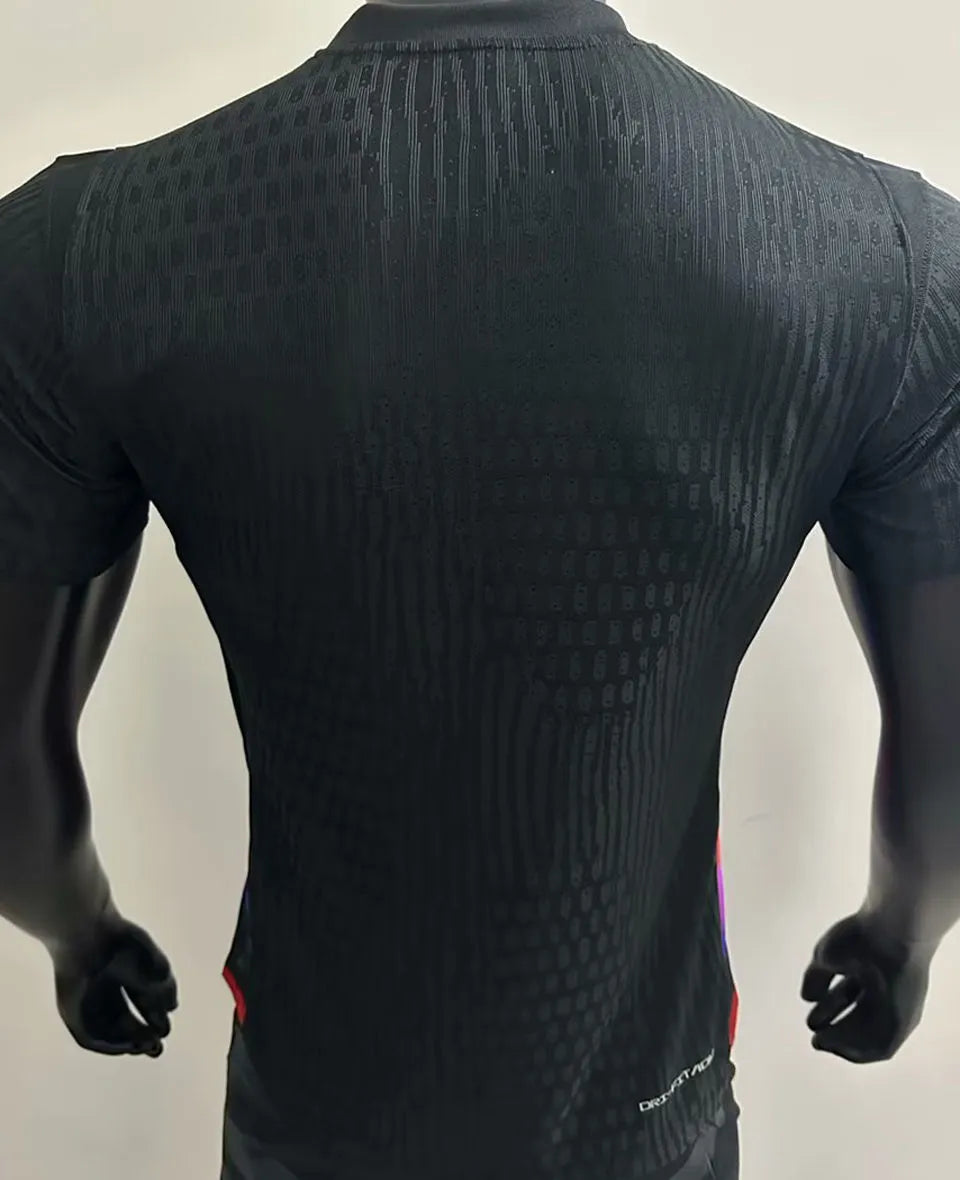 2025/26 England Away Black Player Version Soccer Jersey Back