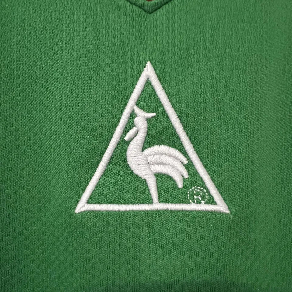 2002 Senegal Home Green Retro Soccer Jersey Detail 4