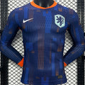 2024/25 NL Away Blue Player Version Long Sleeve Jersey Front