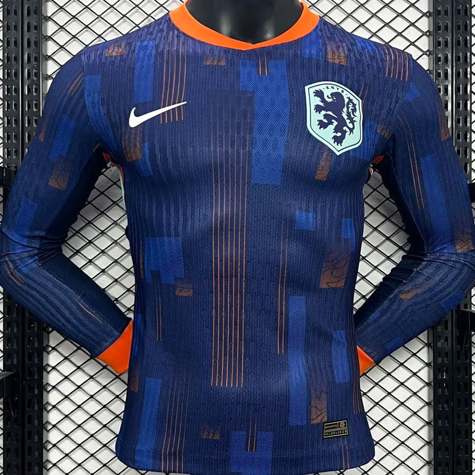2024/25 NL Away Blue Player Version Long Sleeve Jersey Front
