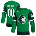 Men's Ottawa Senators Kelly Green St. Patrick's Day Custom Jerseys