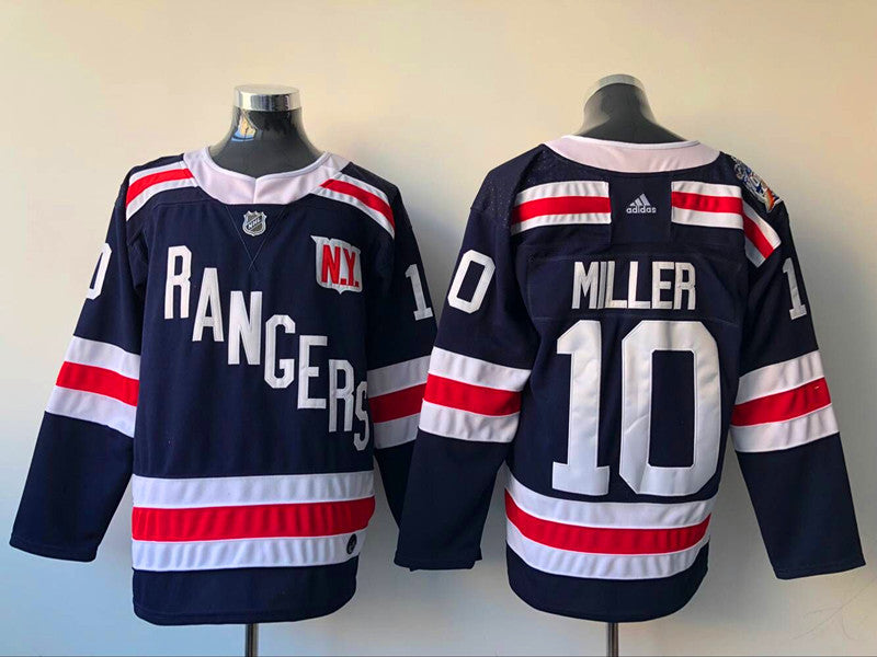 Men's New York Rangers J.T. Miller #10 Navy Player Game Jerseys