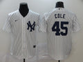 Men's New York Yankees Gerrit Cole #45 White Replica Baseball Jerseys