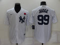 Men's New York Yankees Aaron Judge #99 White Replica Player Jerseys