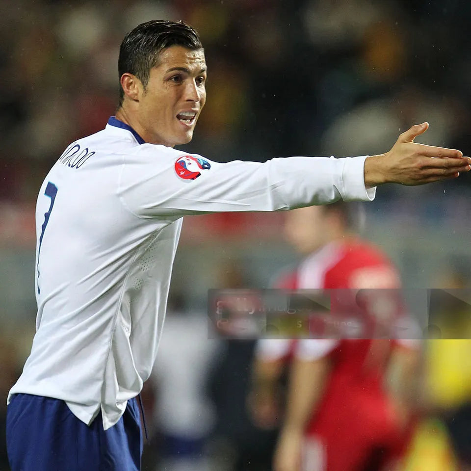 2014 Portugal Away White Retro Player Version Soccer Jersey 球员版 Detail 3