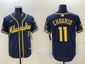 Men's Milwaukee Brewers Jackson Chourio #11 Navy Limited Player Jerseys