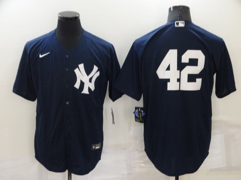 Men's New York Yankees Mariano Rivera #42 Navy Replica Player Name Jerseys