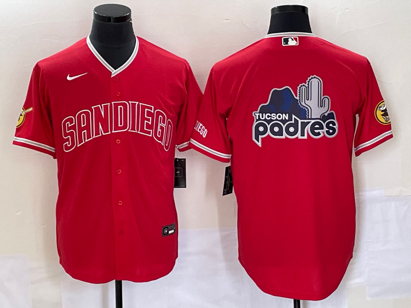 Men's San Diego Padres Red Replica Team Jerseys