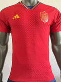 2022/23 Spain Home Red Player Version Soccer Jersey Front