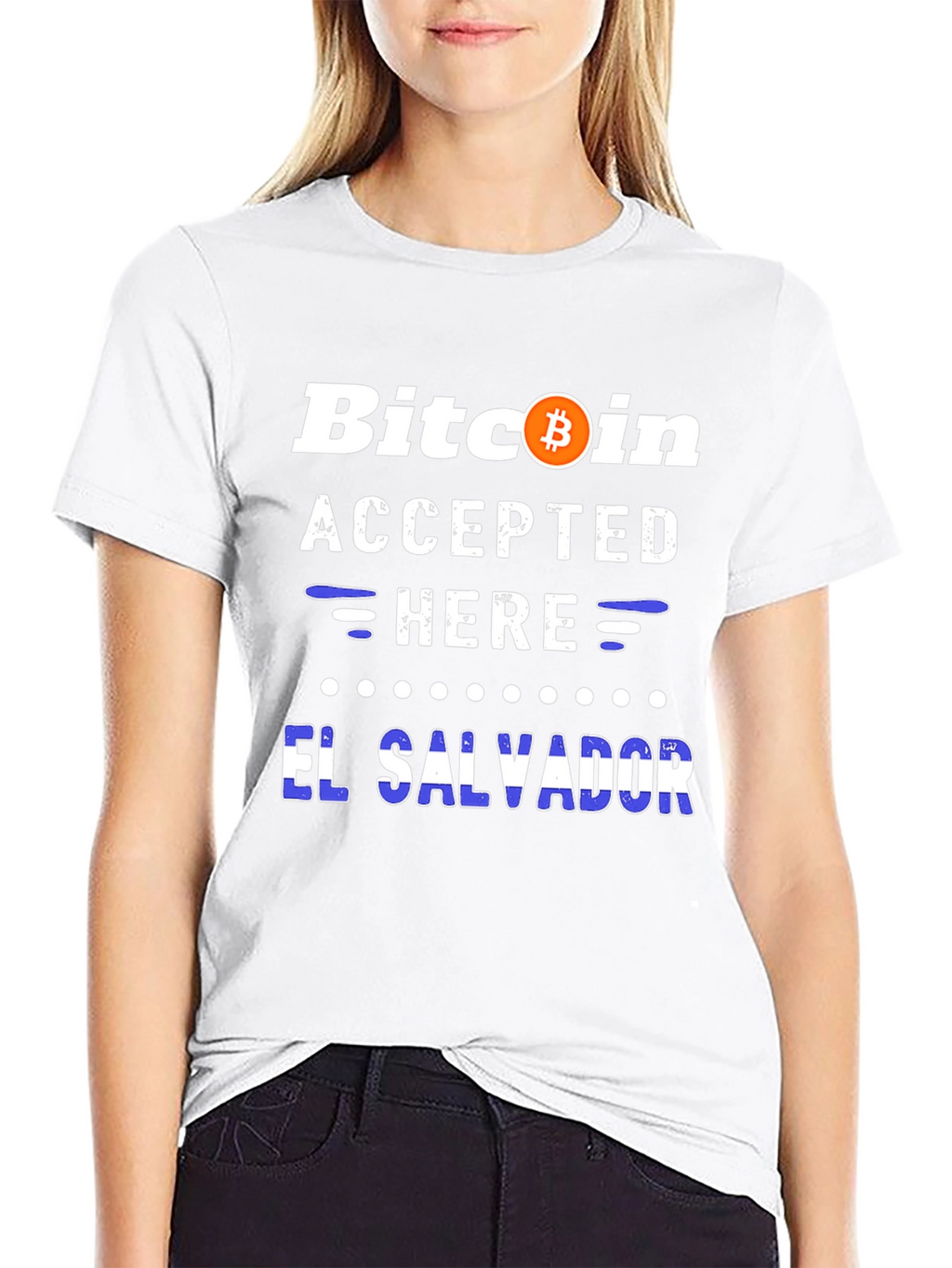 Bitcoin Accepted Here El Salvador Tee