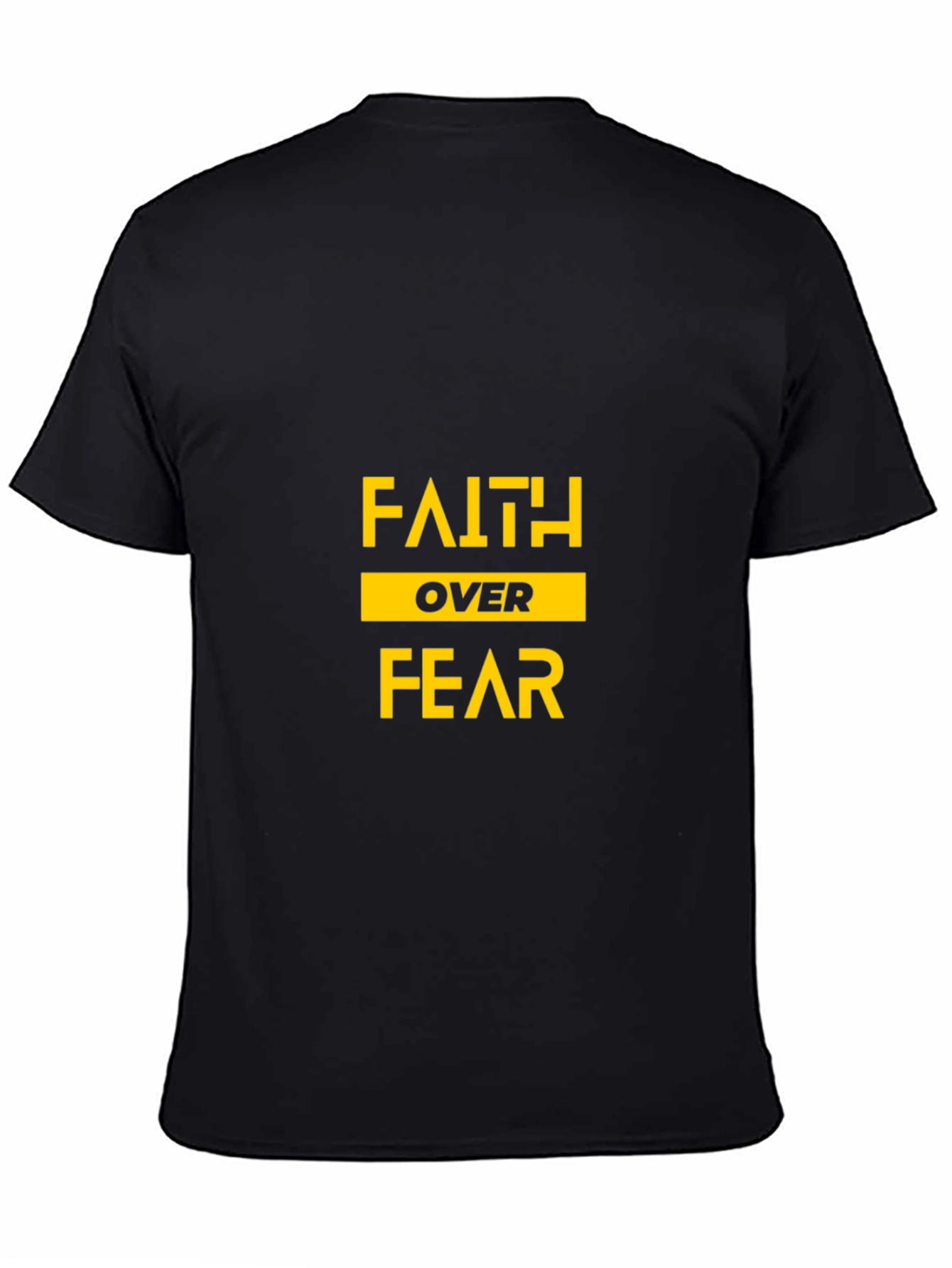 Faith Over Fear Black Graphic Tee